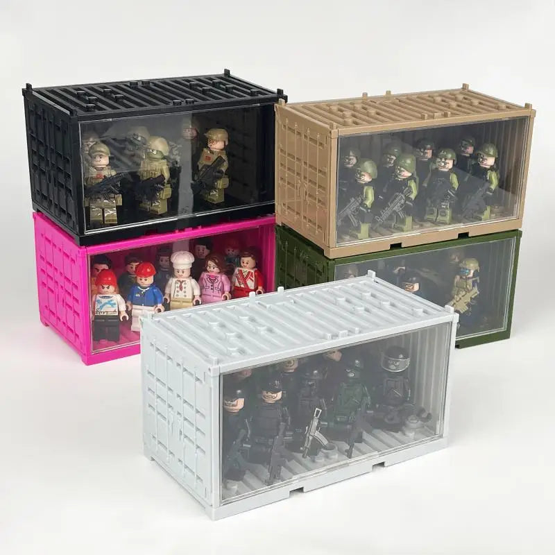 Container Weapon Boxes Bricks Accessories Scene World War 2 WW2  Soldiers SWAT Building Blocks Bricks Children Toys