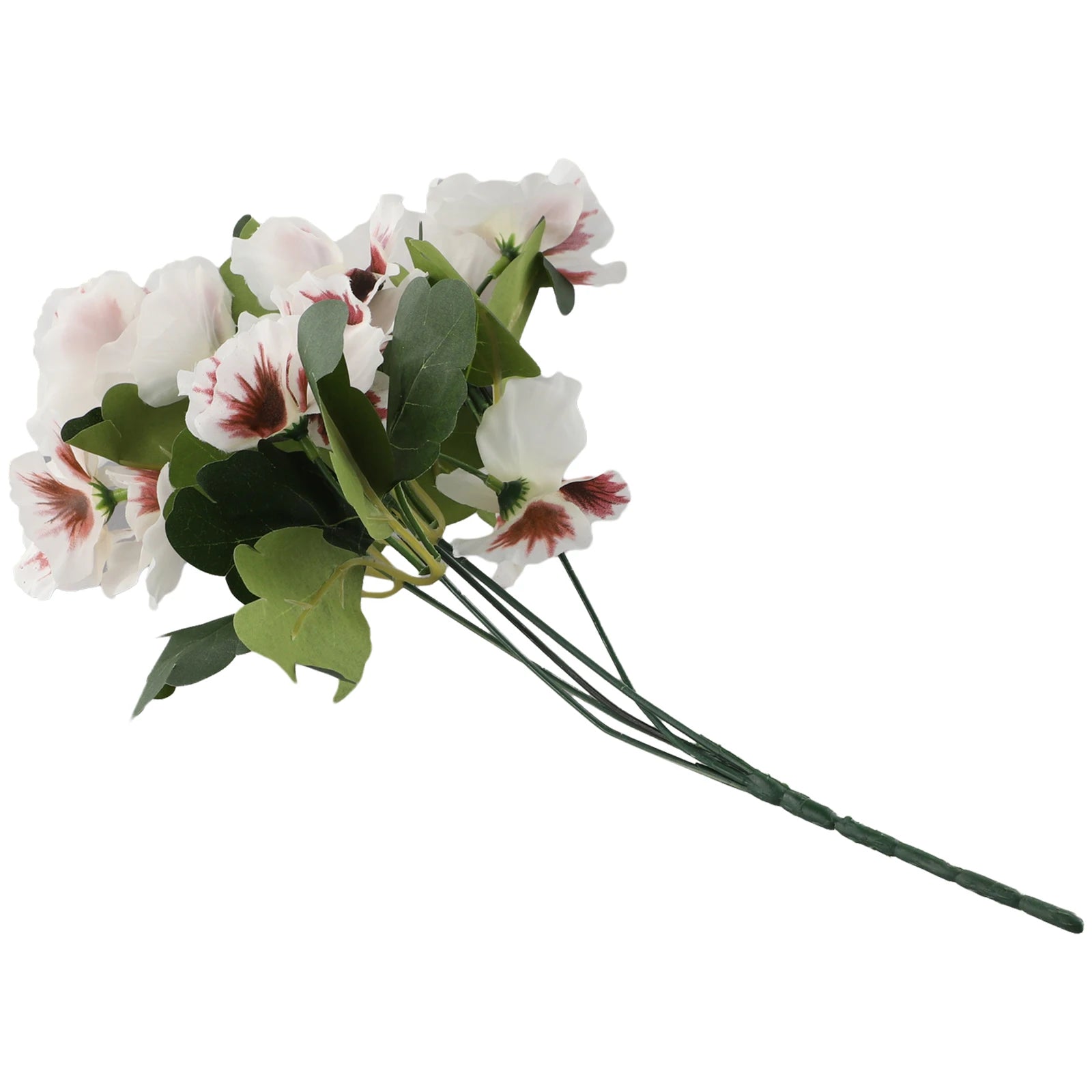 Colorful For Wedding Party Decoration Pansy Fake Flower Bouquet Artificial DIY Craft Red/Orange/Purple Rose Red