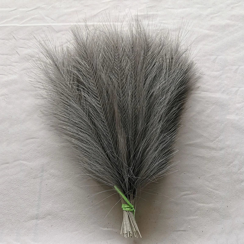 10/20pcs Simulated Reed Feather Pampas Grass Home Porch Wedding Party Garden Decoration Flower Vase DIY Accessories False Plant