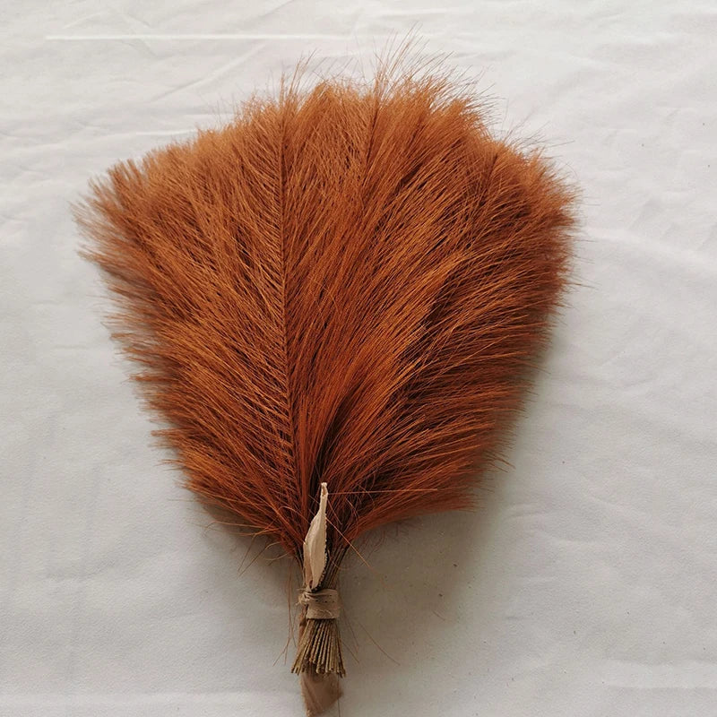 10/20pcs Simulated Reed Feather Pampas Grass Home Porch Wedding Party Garden Decoration Flower Vase DIY Accessories False Plant