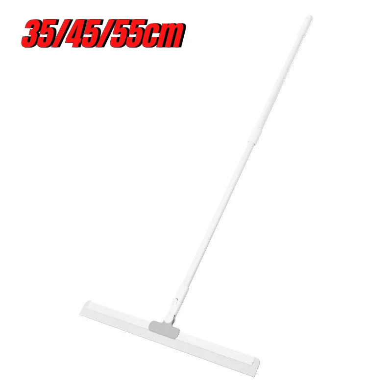 Silicone Squeegee Mop Bathroom 2 in 1 Sweeping Water Wiper for Kitchen Floor Tile Fast Drying Hair Removal Non Scratch