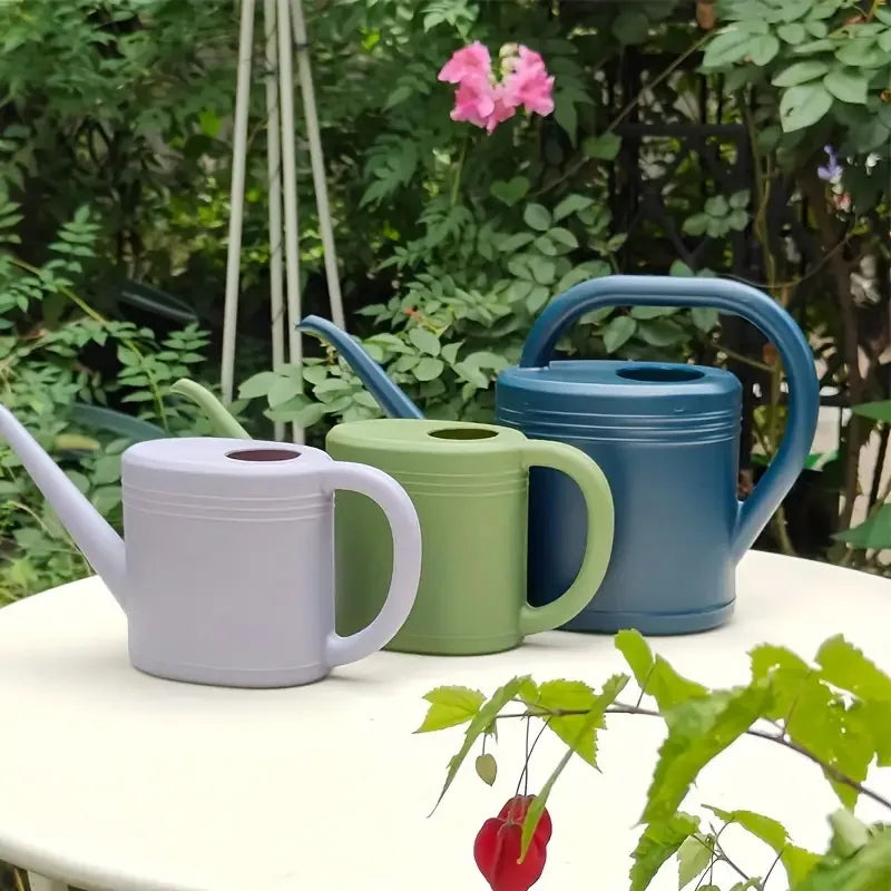 1pc Portable Plastic Watering Can For Indoor Plants, Flower Watering Can Outdoor For Plants Flower, Indoor Long Spout, 1L/2L