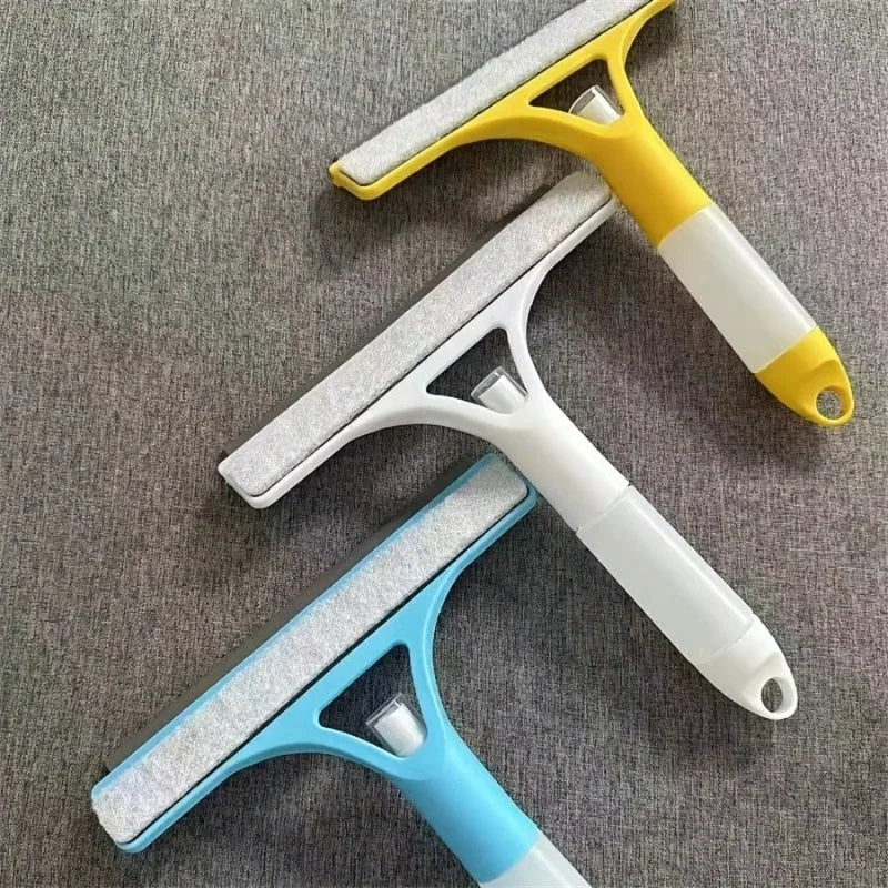 1pc 3 In 1 Glass Wiper With Scraper Sprayer Handheld Glass Scraper For Spraying Squeegee For Window Bathroom Cleaning Supplies