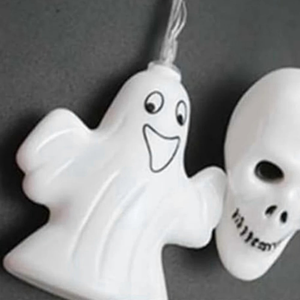 ETRT Halloween String Light Nightlight Mini Ghost Nightlight Small String Light for Halloween Decorative 1.5meter+10LED