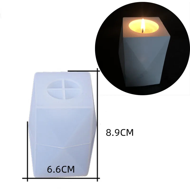 Round Concrete Candle Jar Silicone Mould Diy Handmade Succulent Cement Planter Resin Silicone Mold Gypsum Storage Box Home Decor