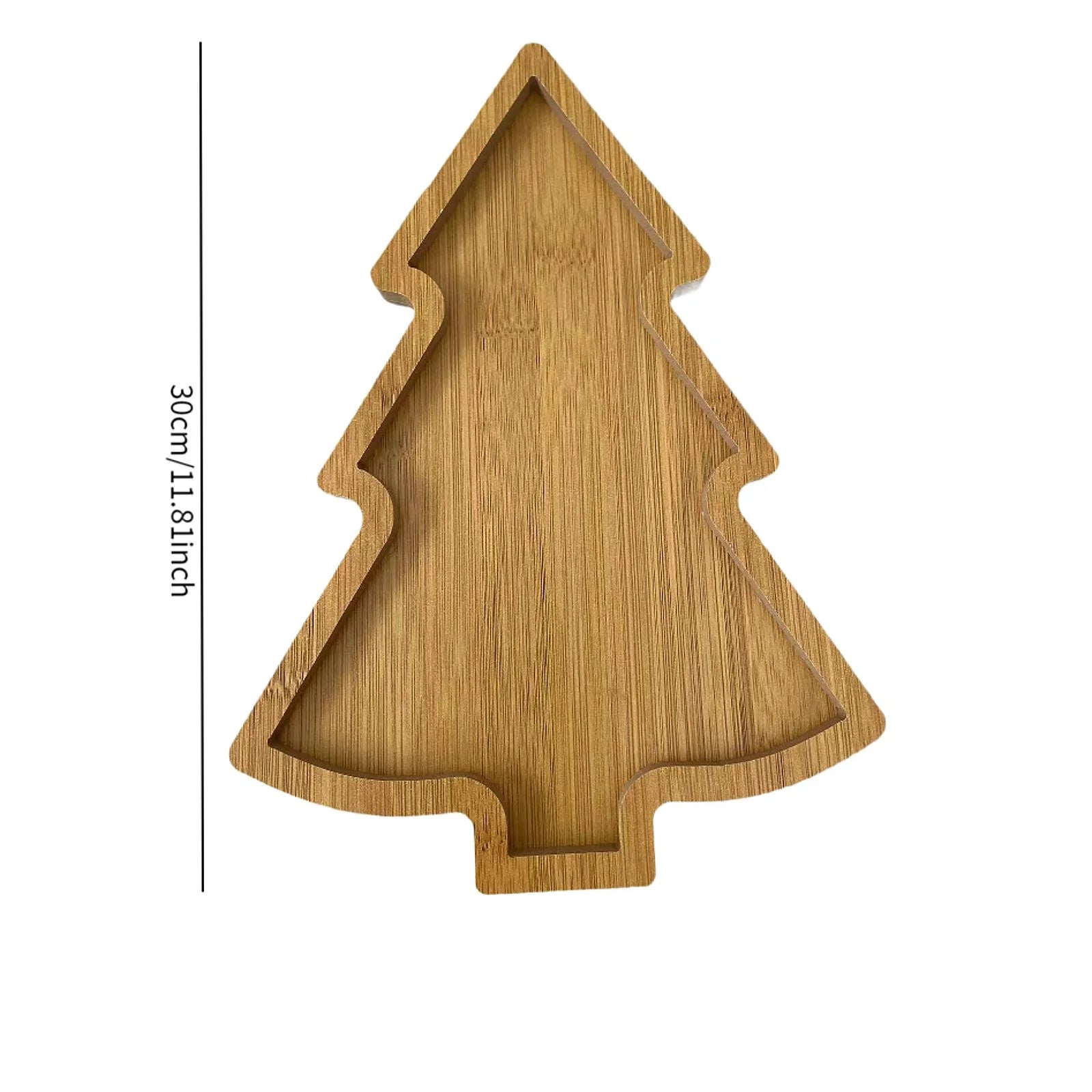 Christmas Serving Tray Dish Dinnerware Serveware Food Plate Serving Platter for Home Decor Kitchen Party Coffee Table Appetizer