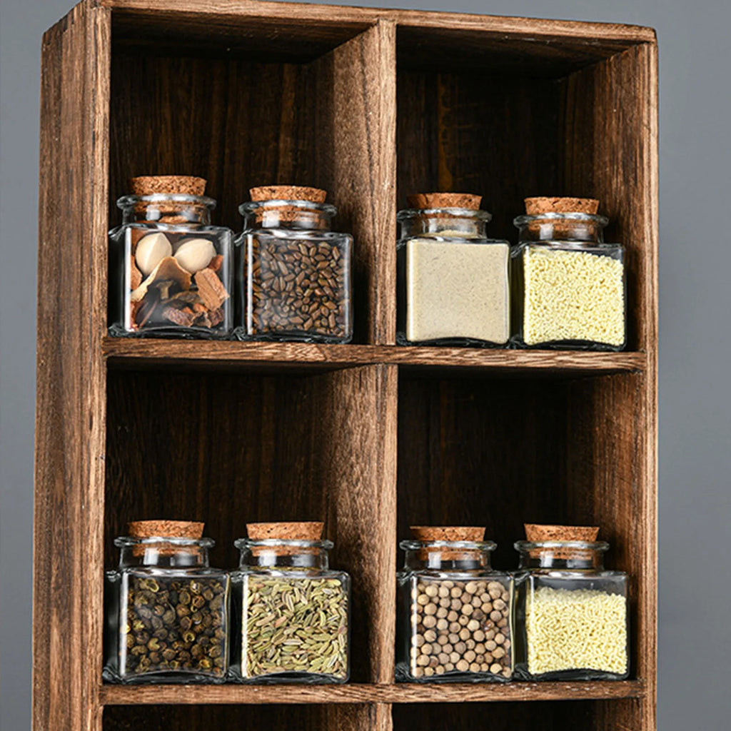 1/5/10Pcs Glass Storage Jars Kitchen Pantry Organizer with Airtight Lid Spices Sugar Coffee Tea Bottle Dry Food Containers
