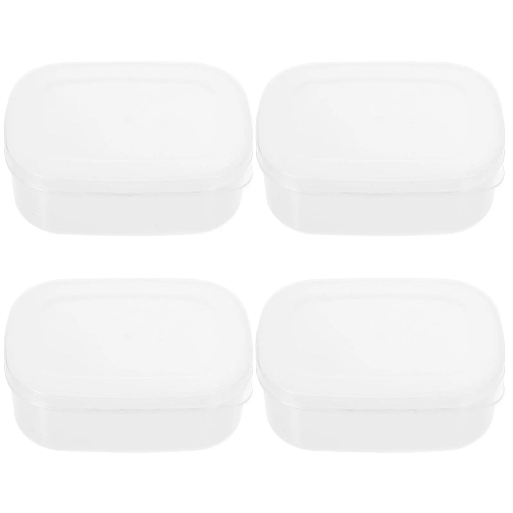 4Pcs Refrigerator Storage Boxes Airtight Portable Freezer Household Food Bento Organizer Practical Leakproof Kitchen