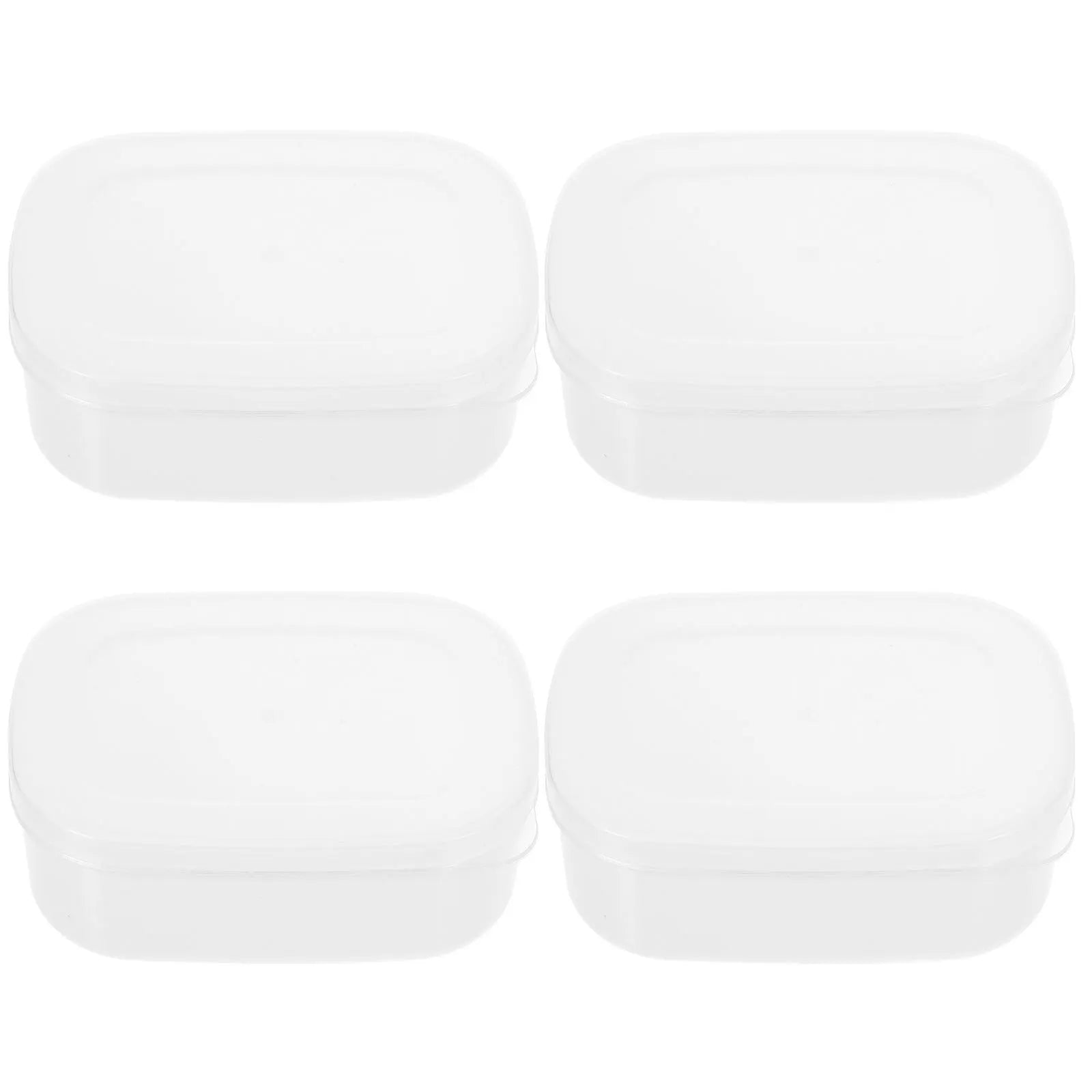 4Pcs Refrigerator Storage Boxes Airtight Portable Freezer Household Food Bento Organizer Practical Leakproof Kitchen