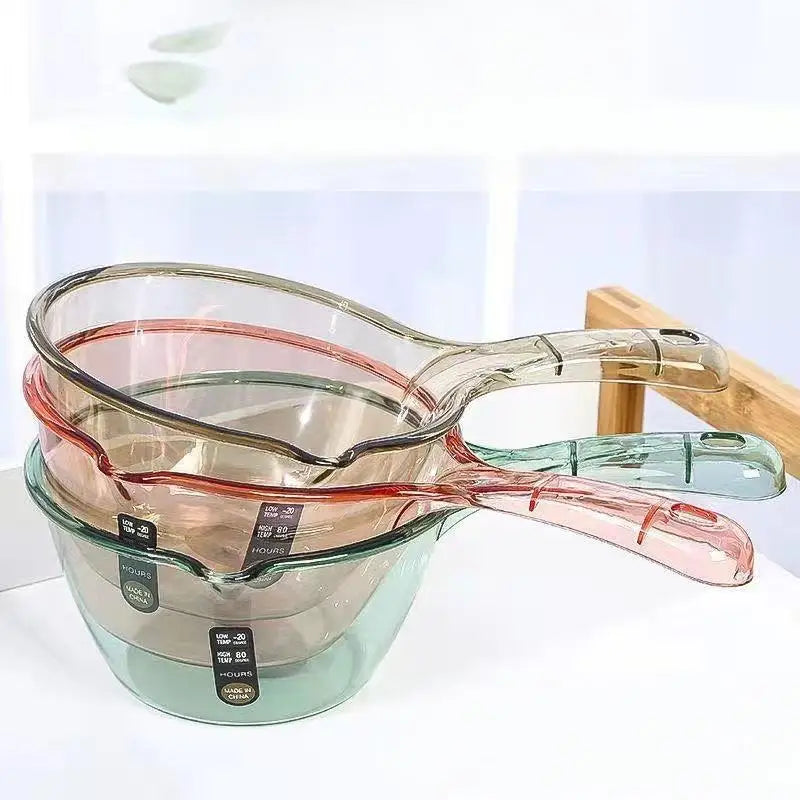 1Pcs Household Creative Water Ladle Wrestling Not Broken Transparent Water Scoop Thickened Plastic Spoon Kitchen Utensils