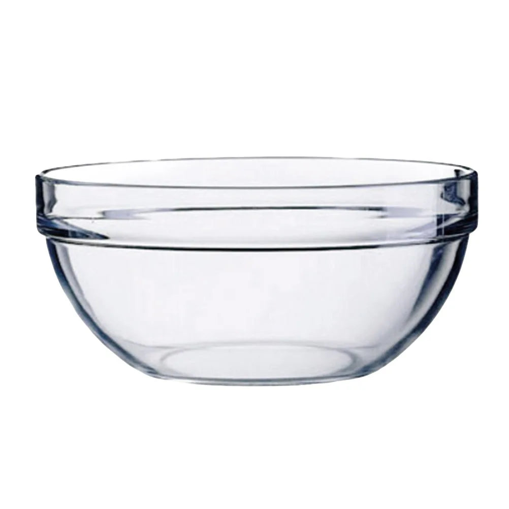 1Pcs Premium Acrylic Salad Bowl Scratch Resistant Round Transparent Bowl for Cold Food Serving 20x8.5cm Gatherings Receptions