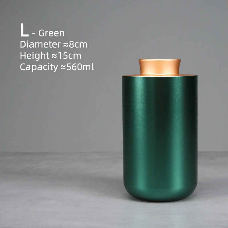 Airtight Jar - Safe Proof Durable Multi-Use Portable Metal Spice Jar Container Waterproof Aluminum Screw-top Lid Lock Odor Case