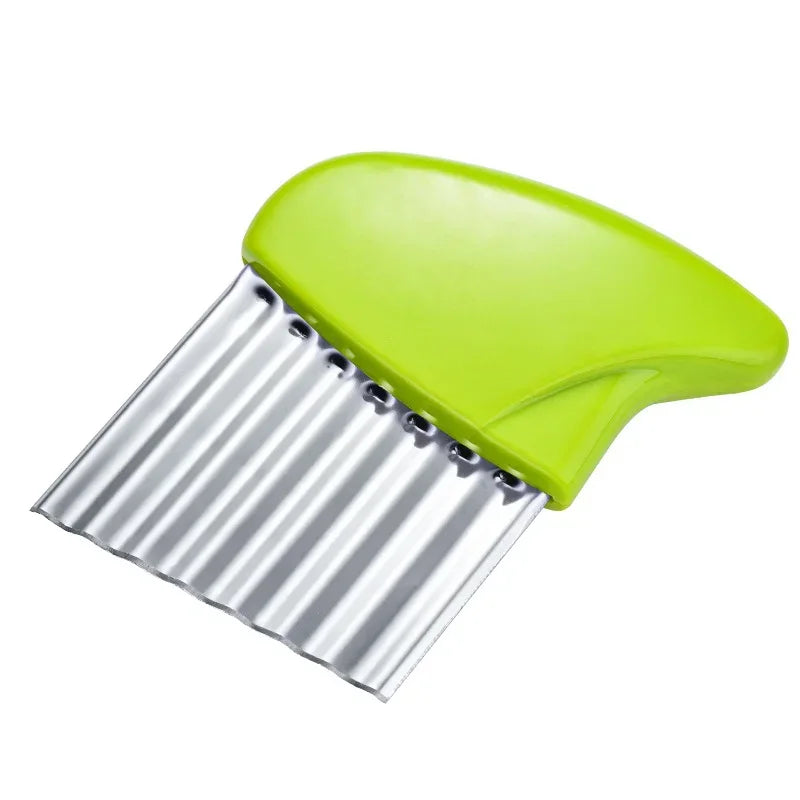 Potato Chip Slicer, Vegetable Fruit Cutter, Dough Chopper, French Fry Maker, Crinkle Wavy Kitchen Knife Tools Gadget