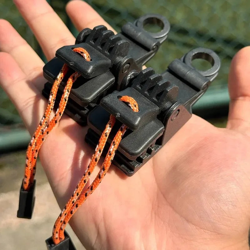 4/1PCS Awning Clip Waterproof Cloth Crocodile Clips Snap Button Hanger Canopy Windproof Fixing Clip Outdoor Camping Equipment