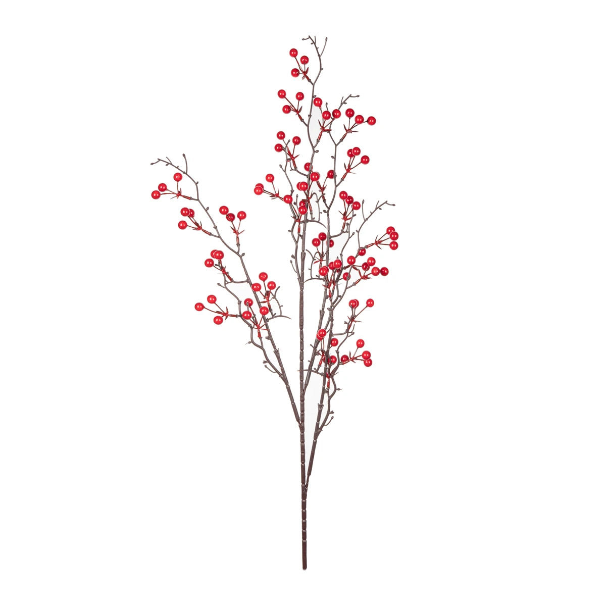 1pc Artificial plants Ilex Little Red Fruits NewYear Home Vase table Garden bonsai holiday Party Wall Wedding Decor DIY Gift Box