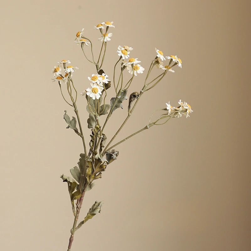 53CM Autumn Chrysanthemum Chamomile Artificial Flower Countryside Vintage Home Hotel Flower Art Decoration Silk Flower