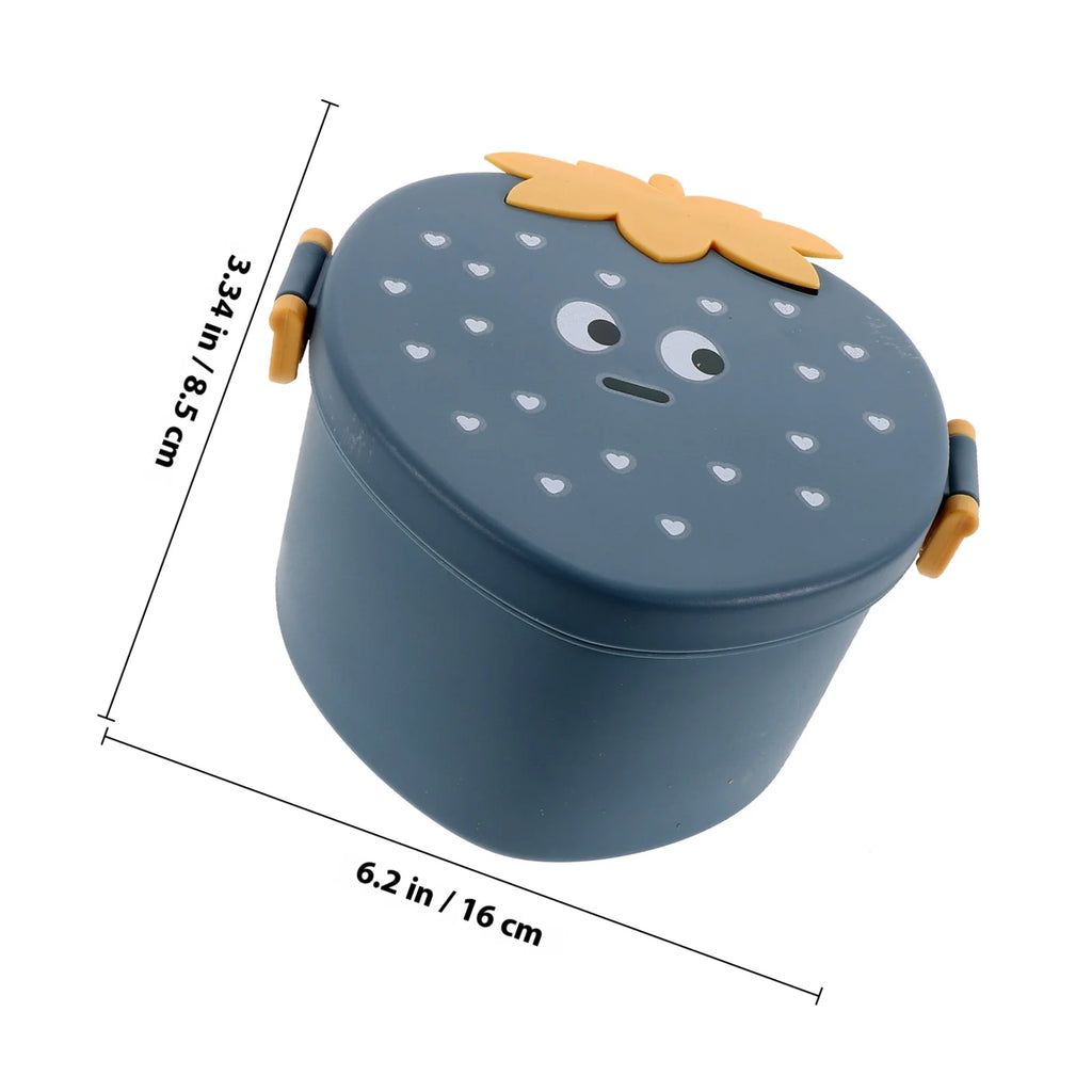 Strawberry Bento Box Plastic Lunch Box Large Capacity Adult Food Storage Container Stackable Lunch Holder for Picnic Reusable