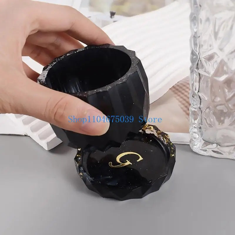 5asd Succulents Flower Pot Mold Round Vase Plaster Cement Molds Holder Mould