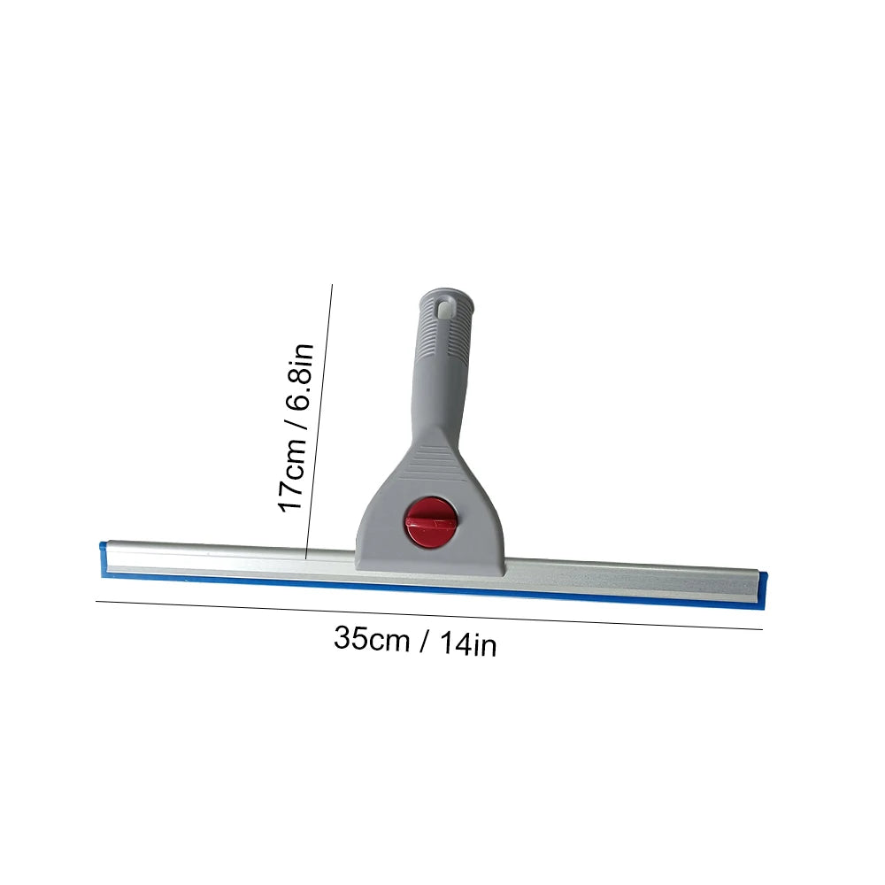 15/25/35/45cm Blue Water Wiper Rubber Squeegee Window Cleaner for Bathroom Supermarket Car House Shower Glass Screens Clean B51