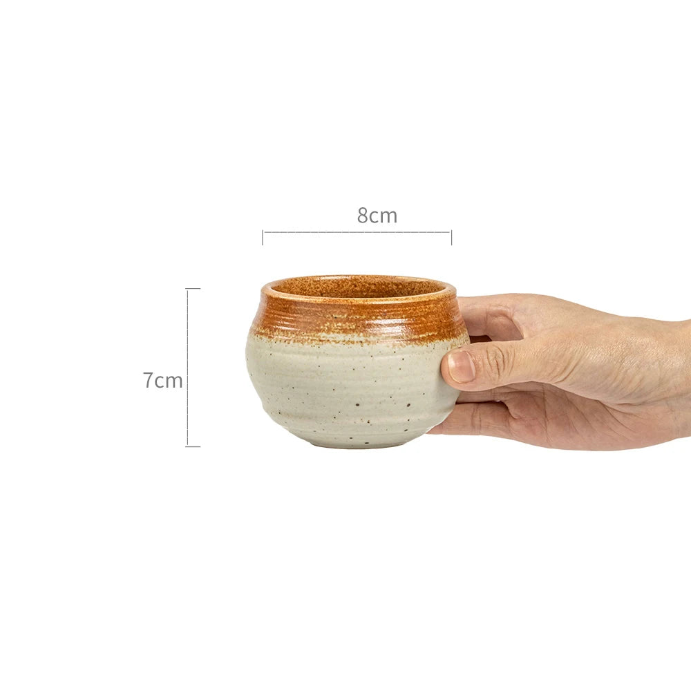 Household Ceramic Soup Pot Japanese Vinatge Creative Round Porcelain Tableware Lunch Egg Milk Dessert Bowls Kitchen Supplies