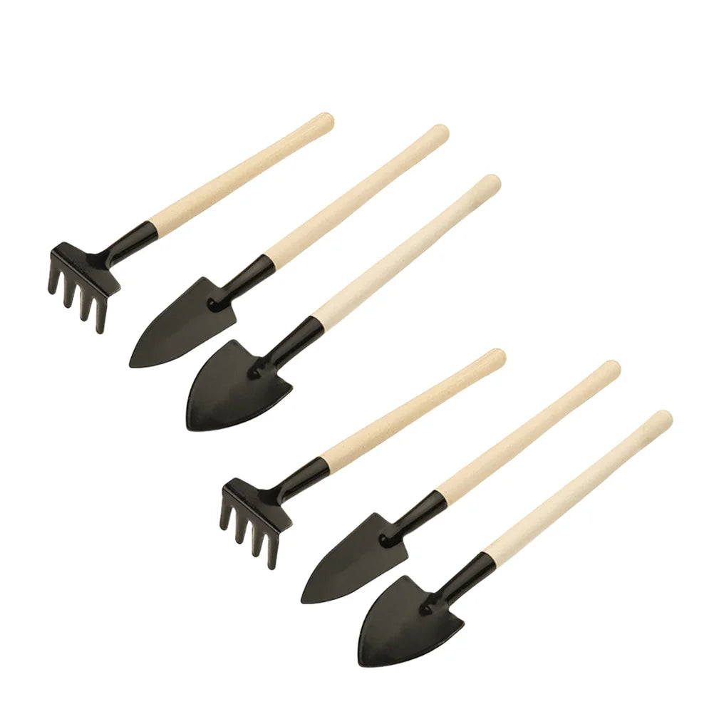 15pcs Garden Tool Set Mini Shovel Rake Kit For Bonsai Planting Kids Learning Potting Accessories Gardening Tools Potted Tools