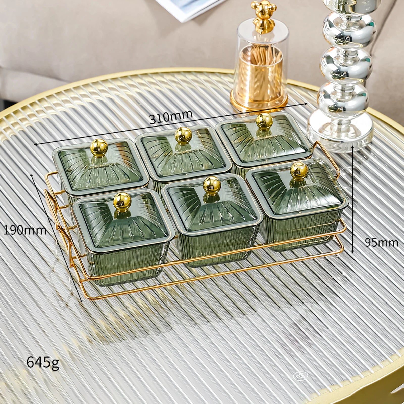 Platsic Caddy Serving Platter Condiment Tray Storage Container Dried Fruit Tray Fruit Snacks Serving Platter for Wedding Kitchen