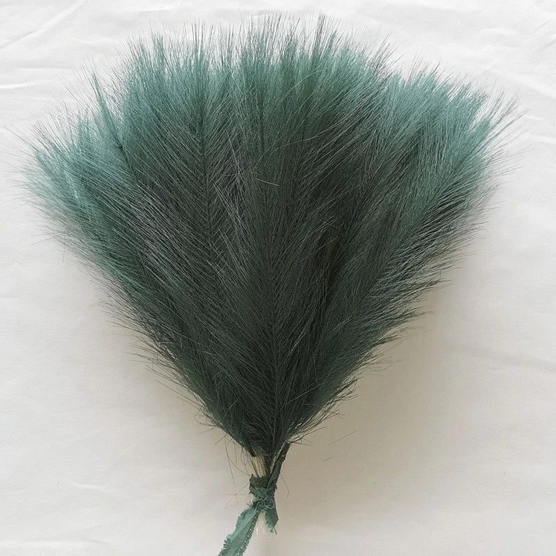 10/20pcs Simulated Reed Feather Pampas Grass Home Porch Wedding Party Garden Decoration Flower Vase DIY Accessories False Plant