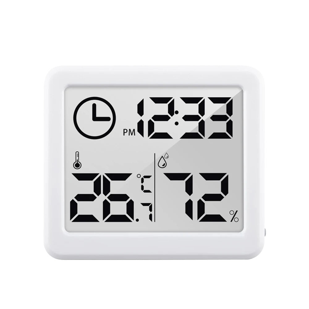 3.2 Inch LCD Digital Multifunction Thermometer Hygrometer Automatic Electronic Temperature Humidity Monitor Clock Large Screen