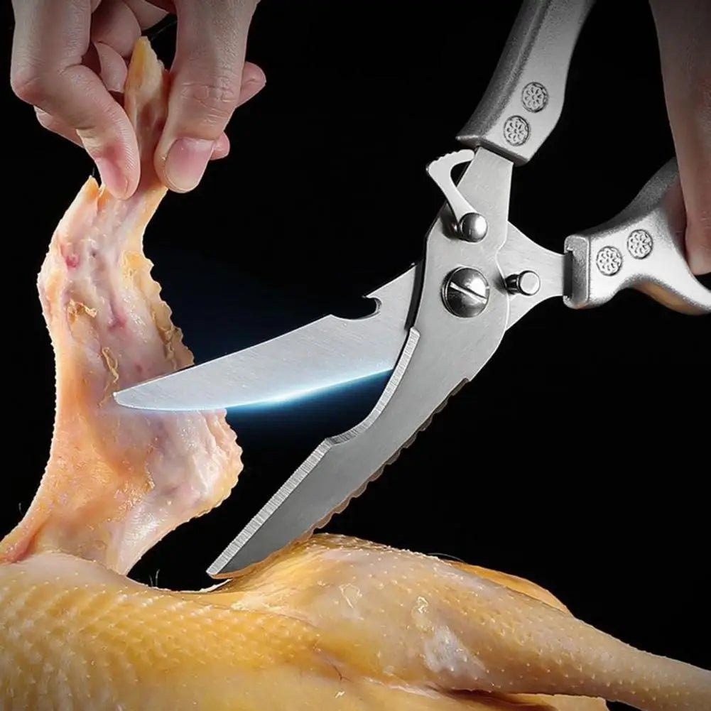 Kitchen Scissors Heavy Duty Poultry Shears with Safety Lock Stainless Steel Blades Scissors Meat Fish Vegetables Cutting Shears