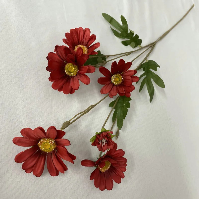 Red Series Artificial Flowers Peonies Roses Wedding Arch Holiday Party Decoration Fake Flower Simulation Rose Plant Floral