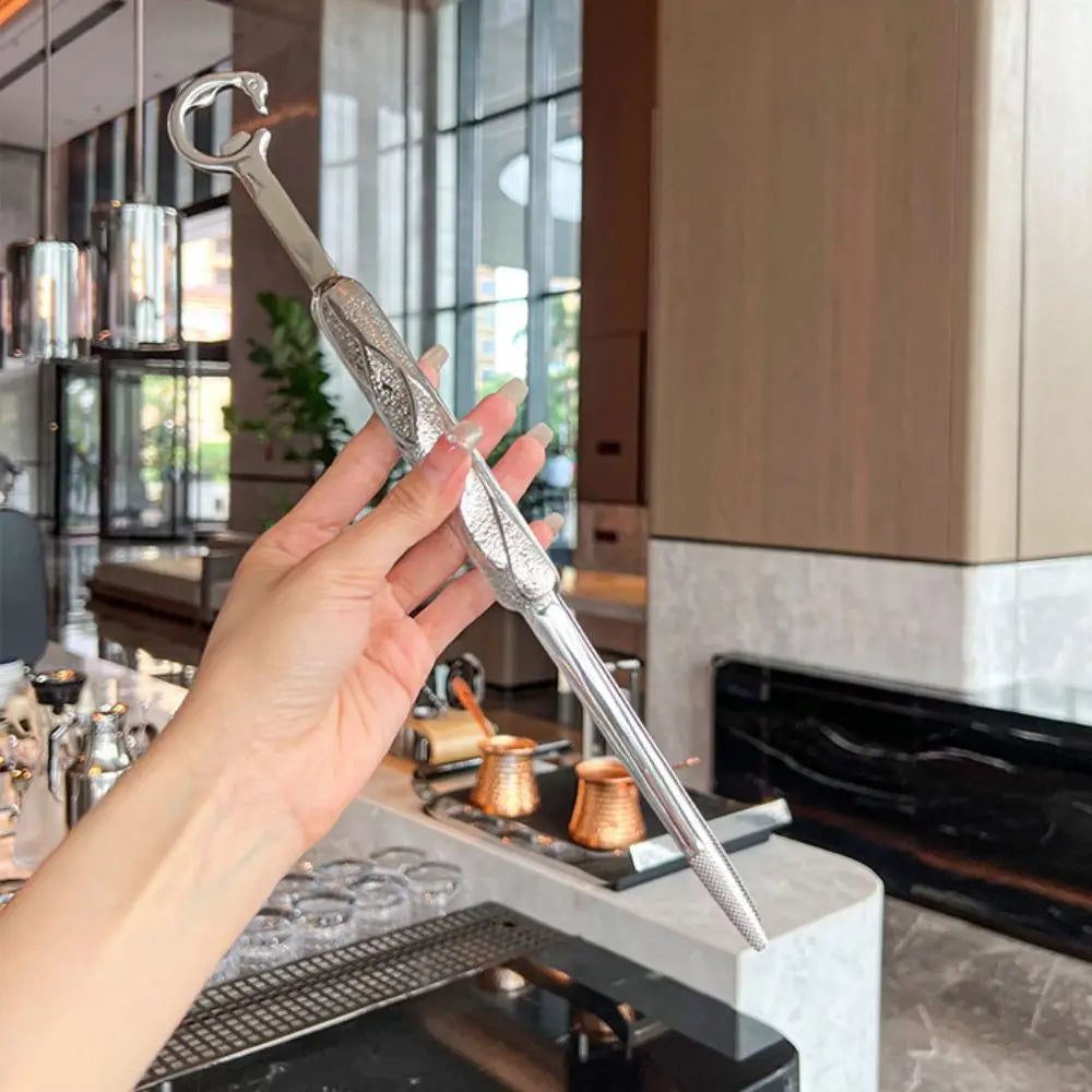 BBQ Tools Crane Shape Kitchen Food Tongs Anti-slip Tipped 304 Stainless Steel Barbecue Clip Extended Meat Clamp Hotel