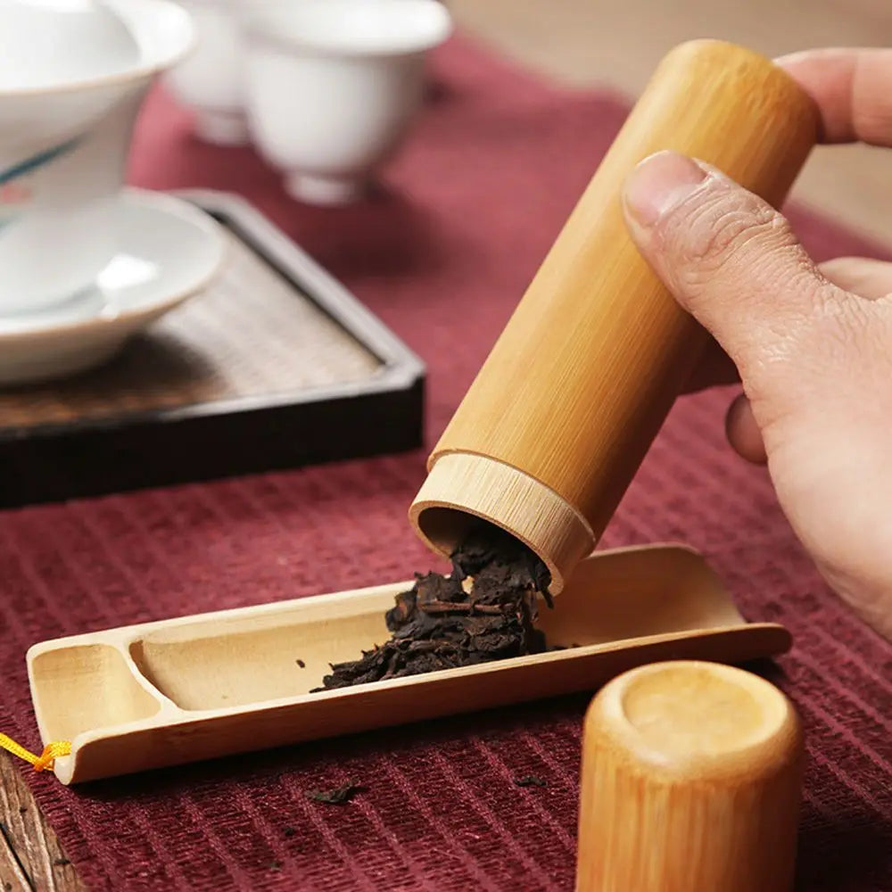 Spice Portable With Lid Jar Bottle Handmade Tea Canister Container Storage Box Organizer