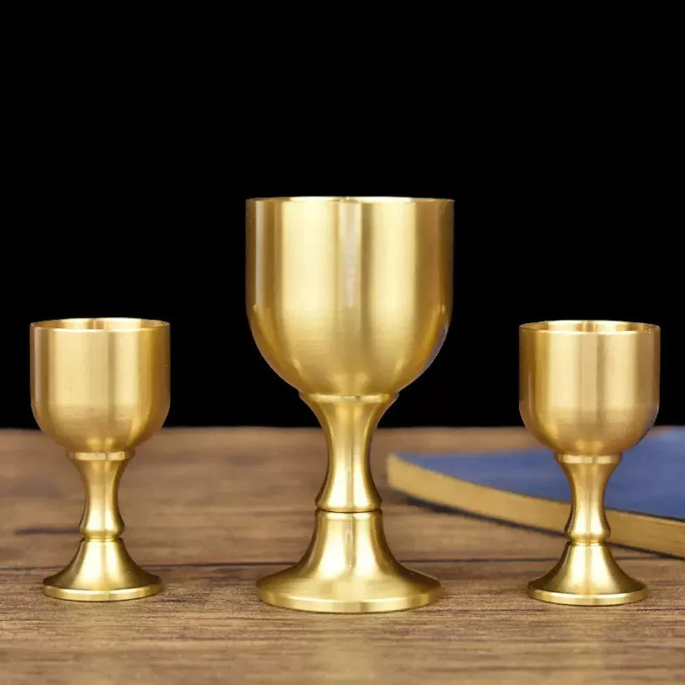 Vintage Brass Wine Glass Drinking Liquor Tumbler Cup Mug For Party Bar 15ml 30ml For Home Party Wedding Scene